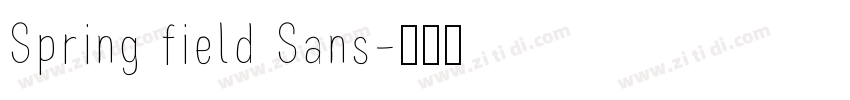 Spring field Sans字体转换